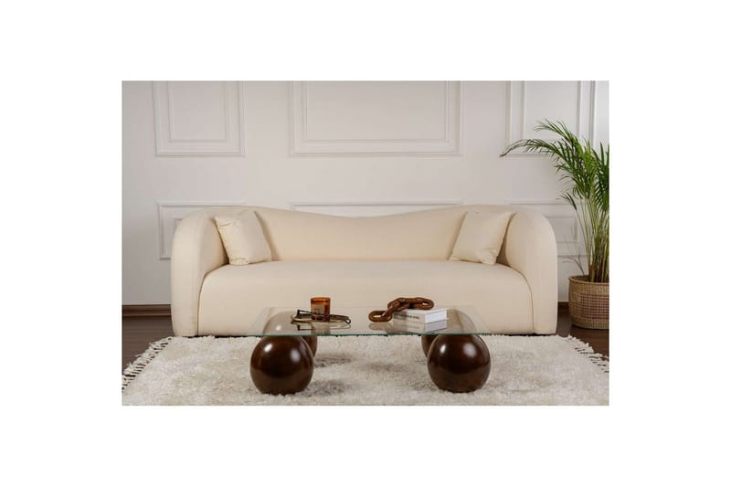 Sohvapöytä Nordure Koushik sohvapöytä 110 cm Hiekka,Monivärinen - Huonekalut - Pöytä & ruokailuryhmä - Sohvapöytä