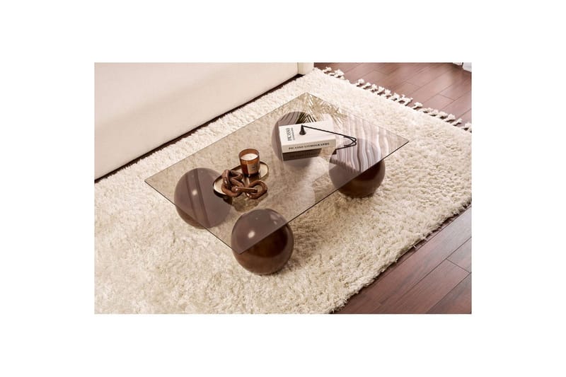 Sohvapöytä Nordure Koushik sohvapöytä 110 cm Hiekka,Suklaanruskea - Huonekalut - Pöytä & ruokailuryhmä - Sohvapöytä