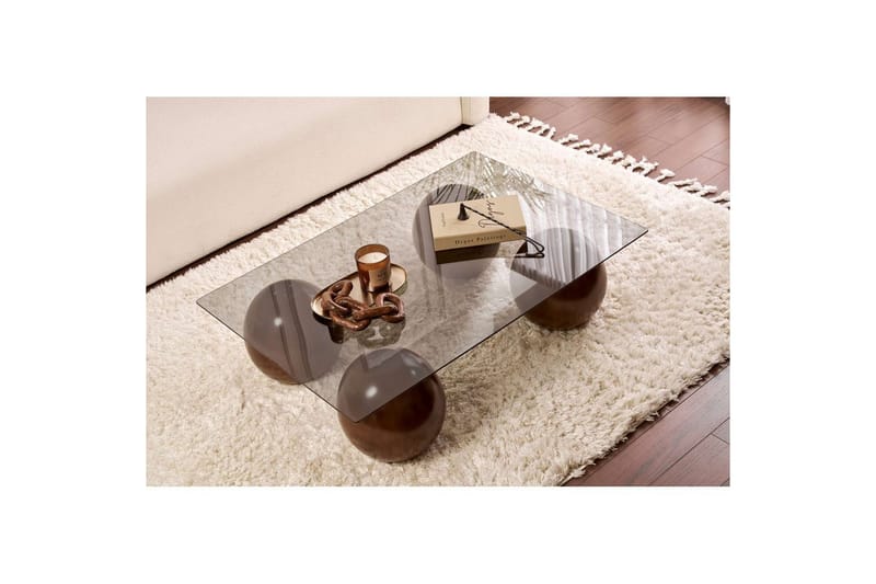 Sohvapöytä Nordure Koushik sohvapöytä 110 cm Hiekka,Vaaleanharmaa - Huonekalut - Pöytä & ruokailuryhmä - Sohvapöytä