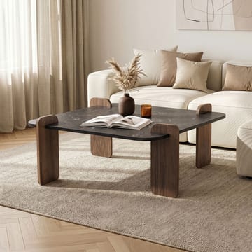 Sohvapöytä Nordure Marais (90 x 35 x 90 cm) Lotus-pähkinäpuu - Huonekalut - Pöytä & ruokailuryhmä - Sohvapöytä