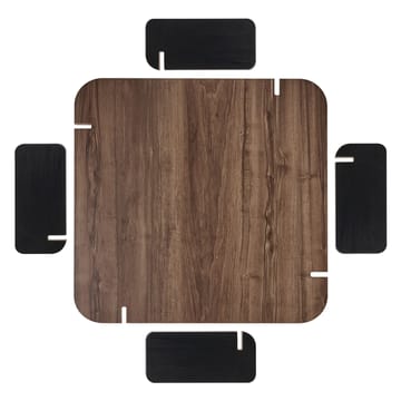 Sohvapöytä Nordure Marais (90 x 35 x 90 cm) Pähkinäpuu musta - Huonekalut - Pöytä & ruokailuryhmä - Sohvapöytä