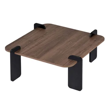 Sohvapöytä Nordure Marais (90 x 35 x 90 cm) Pähkinäpuu musta - Huonekalut - Pöytä & ruokailuryhmä - Sohvapöytä