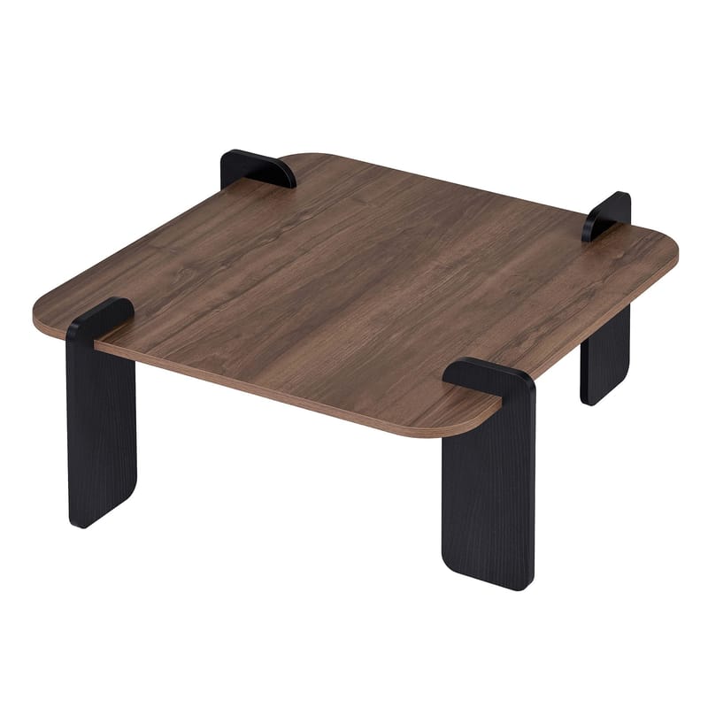 Sohvapöytä Nordure Marais (90 x 35 x 90 cm) Pähkinäpuu musta - Huonekalut - Pöytä & ruokailuryhmä - Sohvapöytä