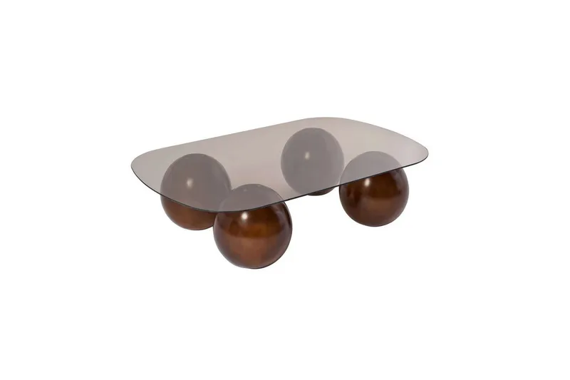 Sohvapöytä Nordure Maroulburg sohvapöytä 118 cm Pronssi,Ruskea - Huonekalut - Pöytä & ruokailuryhmä - Sohvapöytä