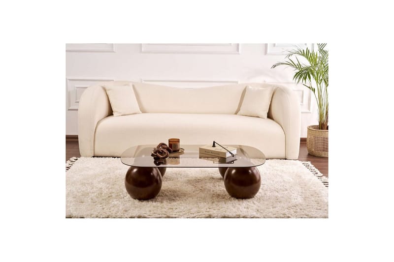 Sohvapöytä Nordure Maroulburg sohvapöytä 118 cm Pronssi,Ruskea - Huonekalut - Pöytä & ruokailuryhmä - Sohvapöytä