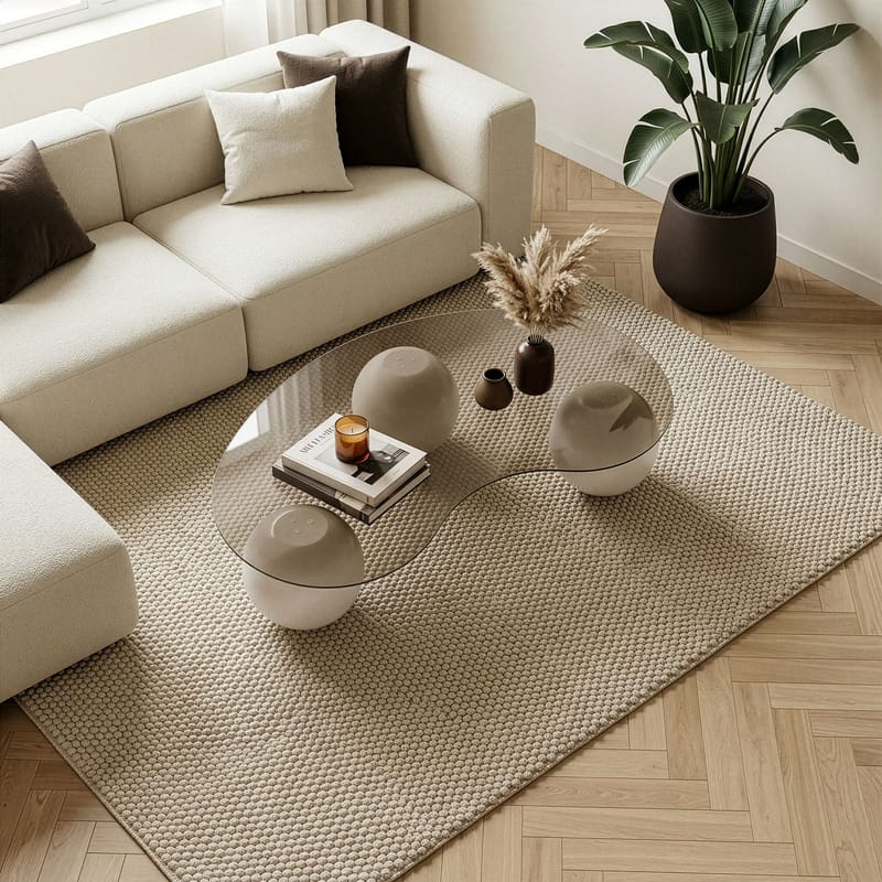 Sohvapöytä Nordure Sphere (120 x 30 x 70 cm) Cashmere-bronssi - Huonekalut - Pöytä & ruokailuryhmä - Sohvapöytä