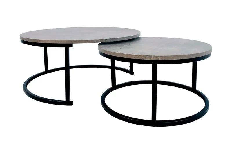 Pöytäsetti Britu 2 kpl Harmaa/Musta, undefined