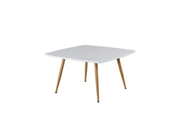 Plaza Sohvapöytä 80x80 cm - Valkoinen - Huonekalut - Pöytä & ruokailuryhmä - Sohvapöytä