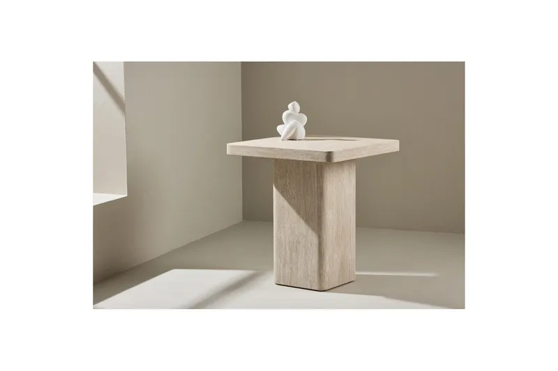 Sohvapöytä Qvart - beige, 50x50x56 - Huonekalut - Pöytä & ruokailuryhmä - Sohvapöytä