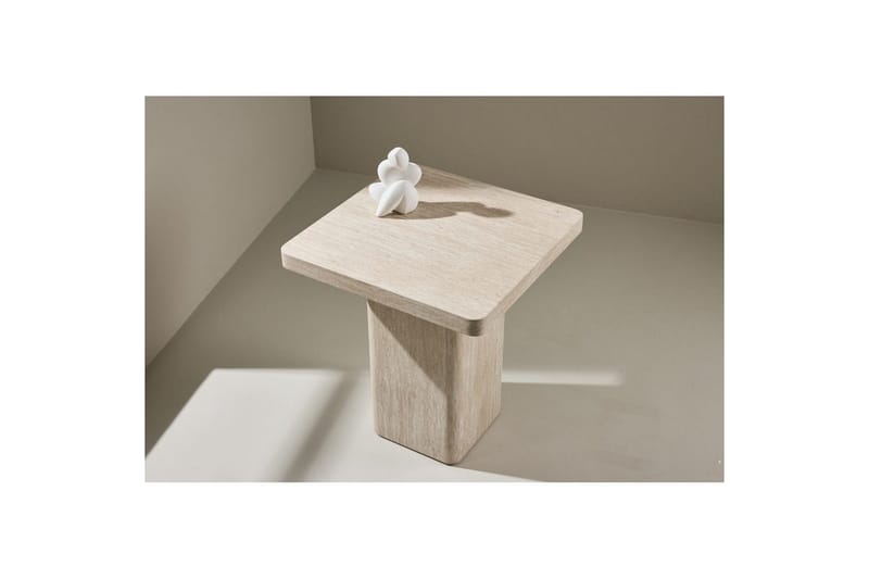 Sohvapöytä Qvart - beige, 50x50x56 - Huonekalut - Pöytä & ruokailuryhmä - Sohvapöytä