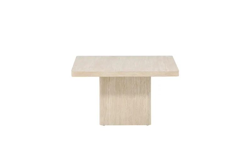 Sohvapöytä Qvart - beige, 80x80x46 - Huonekalut - Pöytä & ruokailuryhmä - Sohvapöytä