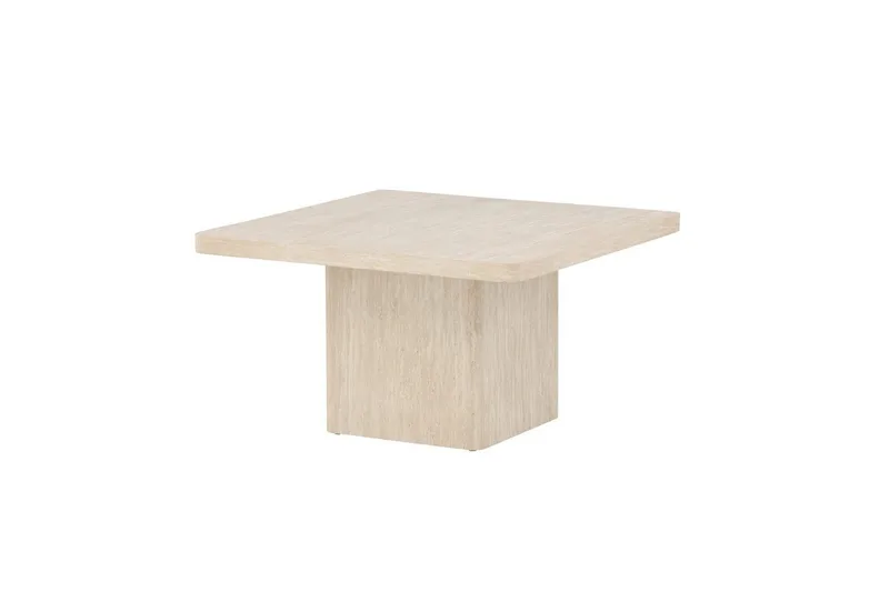 Sohvapöytä Qvart, beige, 80x80x46