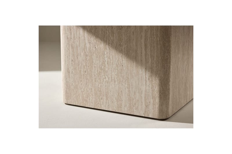 Sohvapöytä Qvart - beige, 80x80x46 - Huonekalut - Pöytä & ruokailuryhmä - Sohvapöytä