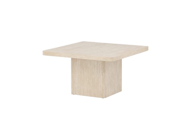 Sohvapöytä Qvart, beige, 80x80x46