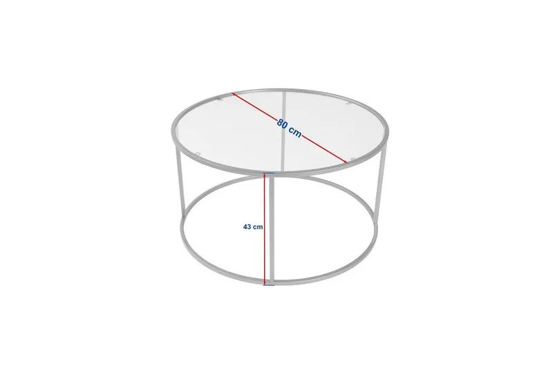 Sohvapöytä Rikiya Kultatransparentti - Kultatransparentti - Huonekalut - Pöytä & ruokailuryhmä - Sohvapöytä