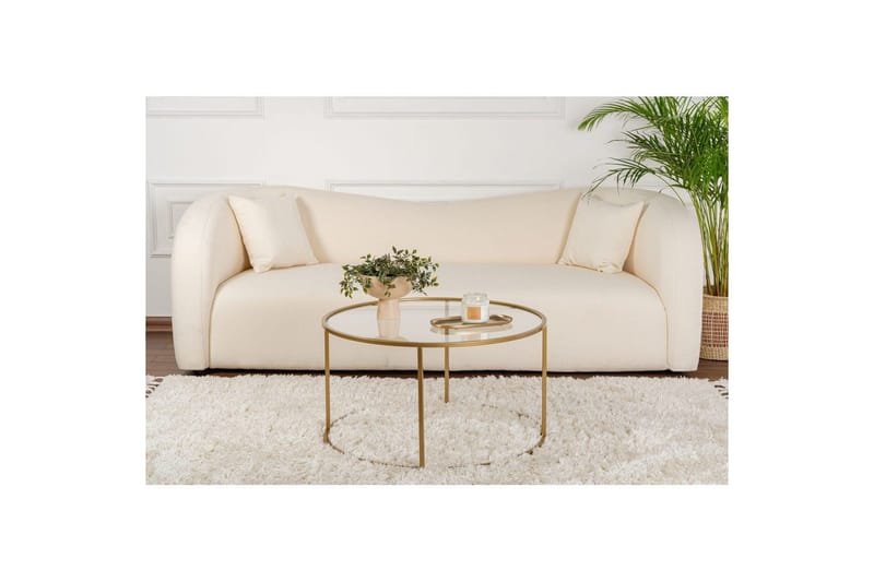 Sohvapöytä Rikiya Kultatransparentti - Kultatransparentti - Huonekalut - Pöytä & ruokailuryhmä - Sohvapöytä