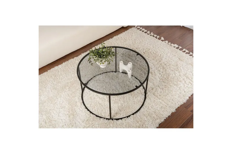 Sohvapöytä Rikiya Mustanharmaa - Mustanharmaa - Huonekalut - Pöytä & ruokailuryhmä - Sohvapöytä