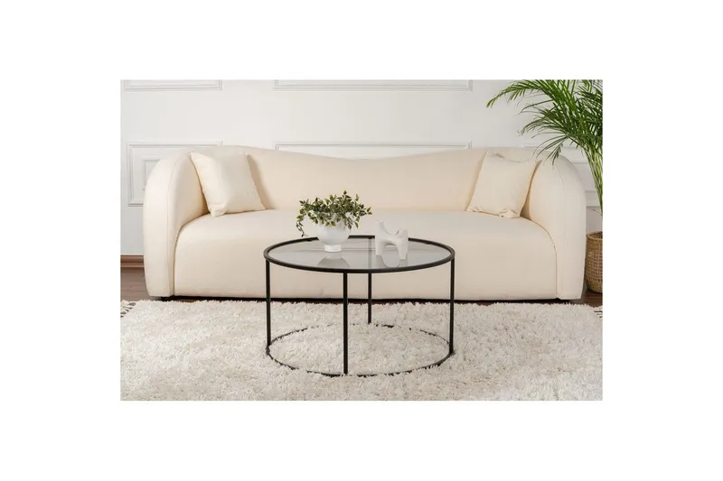 Sohvapöytä Rikiya Mustanharmaa - Mustanharmaa - Huonekalut - Pöytä & ruokailuryhmä - Sohvapöytä