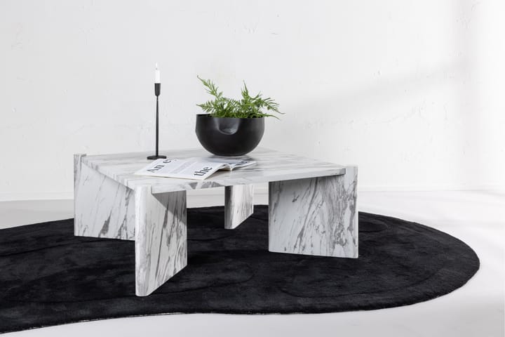 Rogaland Sohvapöytä 100x100 cm Valkoinen - Venture Home - Sohvapöytä
