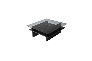 Sohvapöytä Rubby Neliö Musta / Savu