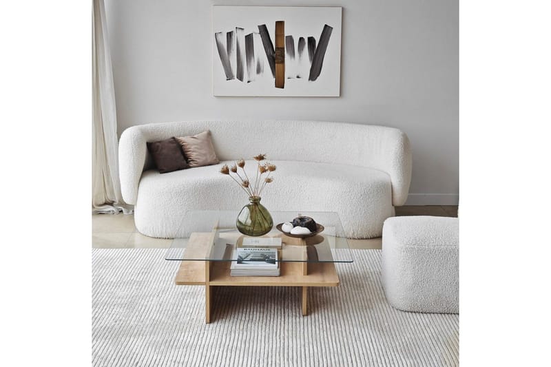 Sohvapöytä Rubby Neliö Safidoniri / Läpinäkyvä - Safidoniri / Läpinäkyvä - Huonekalut - Pöytä & ruokailuryhmä - Sohvapöytä