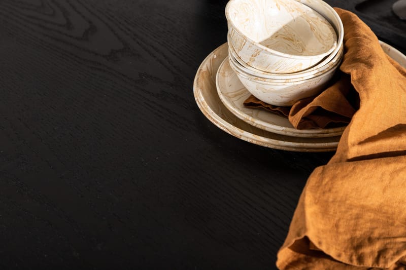 Ruokapöytä Oliwero 110 cm Pyöreä - Musta - Huonekalut - Pöytä & ruokailuryhmä - Sohvapöytä