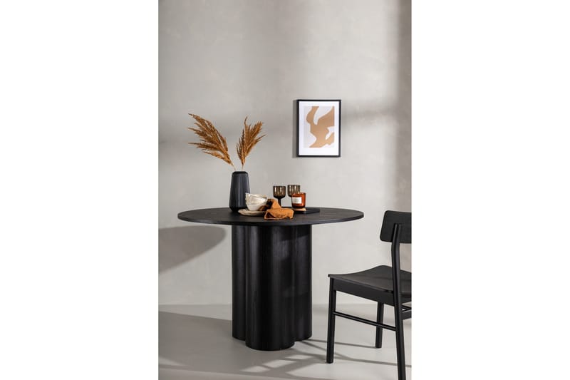 Ruokapöytä Oliwero 110 cm Pyöreä - Musta - Huonekalut - Pöytä & ruokailuryhmä - Sohvapöytä