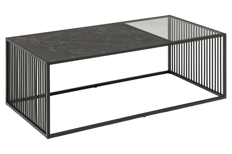 Sohvapöytä Saklani 120x60 cm, Musta