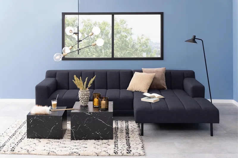 Sohvapöytä Samon 58x58 cm - Musta - Huonekalut - Pöytä & ruokailuryhmä - Apupöytä & sivupöytä - Sarjapöytä