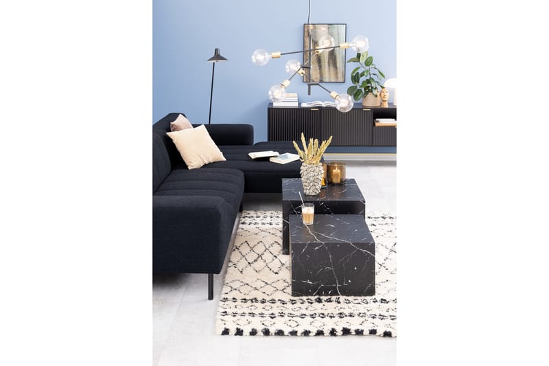 Sohvapöytä Samon 58x58 cm - Musta - Huonekalut - Pöytä & ruokailuryhmä - Apupöytä & sivupöytä - Sarjapöytä