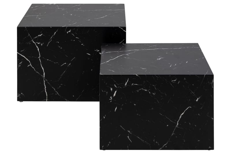 Sohvapöytä Samon 58x58 cm - Musta - Huonekalut - Pöytä & ruokailuryhmä - Apupöytä & sivupöytä - Sarjapöytä