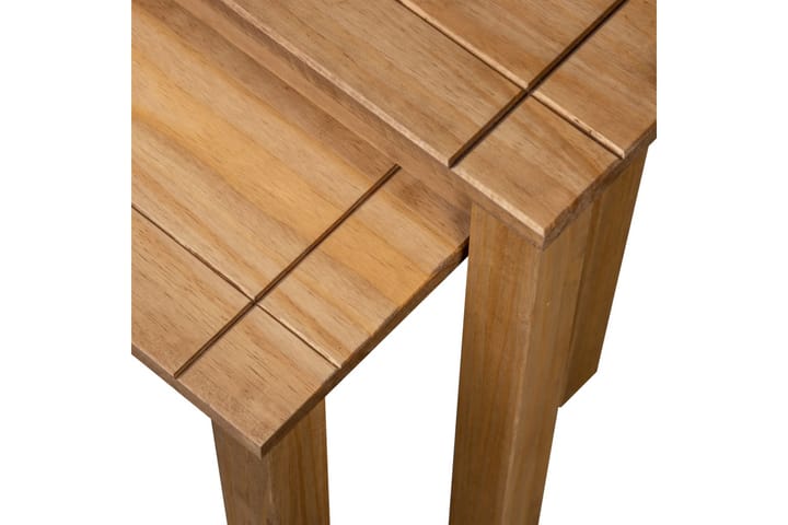 Sarjapöydät 2 kpl täysi mänty Panama-sarja - Ruskea - Sohvapöytä - Sarjapöytä