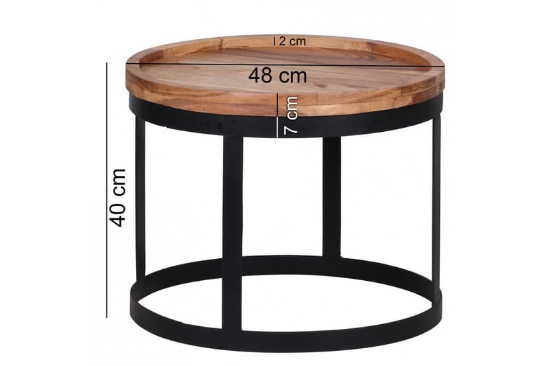 Sarjapöytä Amilliah 2-pak - Puu/Luonnonväri - Huonekalut - Pöytä & ruokailuryhmä - Sohvapöytä