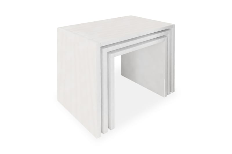 Sarjapöytä Chaya 44 cm 3 pöytää - Valkoinen - Huonekalut - Pöytä & ruokailuryhmä - Sohvapöytä