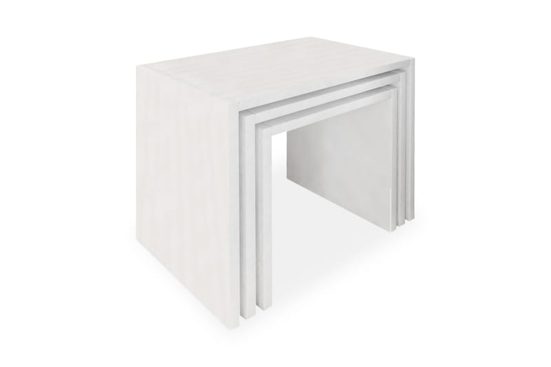 Sarjapöytä Chaya 44 cm 3 pöytää - Valkoinen - Huonekalut - Pöytä & ruokailuryhmä - Sohvapöytä