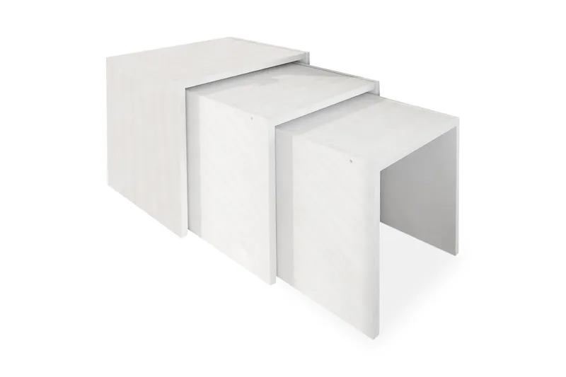 Sarjapöytä Chaya 44 cm 3 pöytää, Valkoinen