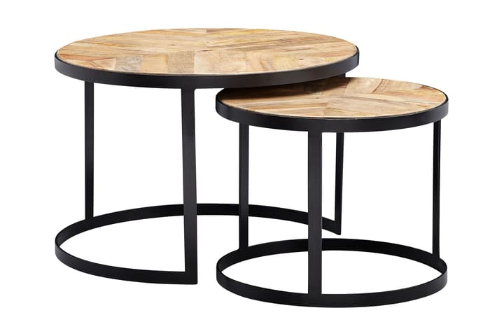 Sarjapöytä Clanton 60 cm Pyöreä - Marmoripöydät - Sohvapöytä - Peilipöytä - Kokoontaitettavat pöydät - Sarjapöytä