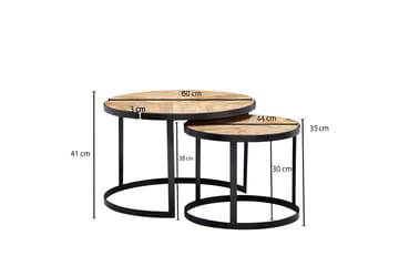 Sarjapöyt ä Clanton 60 cm Pyöreä - Huonekalut - Pöytä & ruokailuryhmä - Sohvapöytä