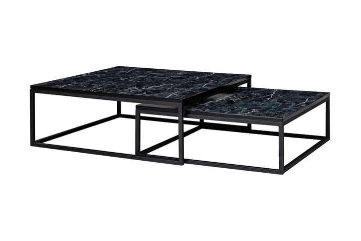 Sarjapöytä Clanton 75 cm - Musta - Sohvapöytä - Sarjapöytä