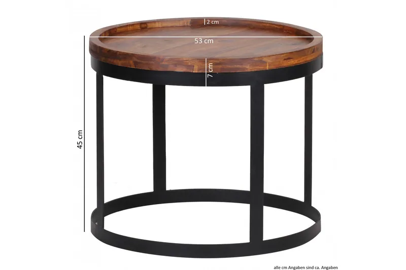 Sarjapöytä Fosher 2-pak - Puu/Luonnonväri - Huonekalut - Pöytä & ruokailuryhmä - Sohvapöytä