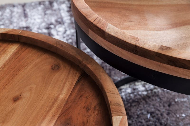 Sarjapöytä Fosher 2-pak - Puu/Luonnonväri - Huonekalut - Pöytä & ruokailuryhmä - Sohvapöytä