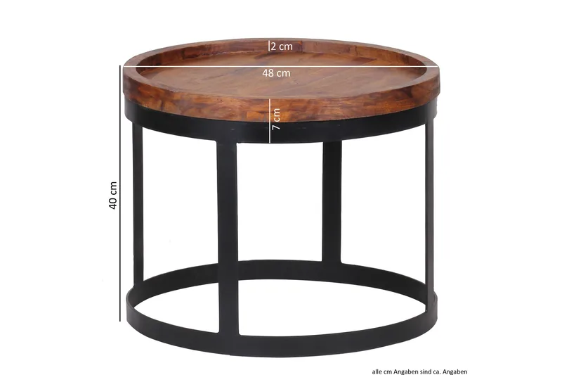 Sarjapöytä Fosher 2-pak - Puu/Luonnonväri - Huonekalut - Pöytä & ruokailuryhmä - Sohvapöytä