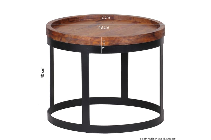 Sarjapöytä Fosher 2-pak - Puu/Luonnonväri - Huonekalut - Pöytä & ruokailuryhmä - Sohvapöytä