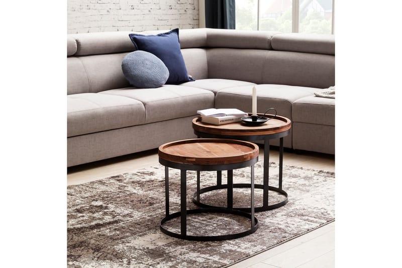 Sarjapöytä Fosher 2-pak - Puu/Luonnonväri - Huonekalut - Pöytä & ruokailuryhmä - Sohvapöytä