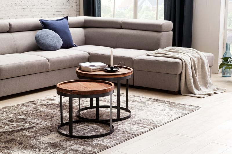 Sarjapöytä Fosher 2-pak, Puu/Luonnonväri