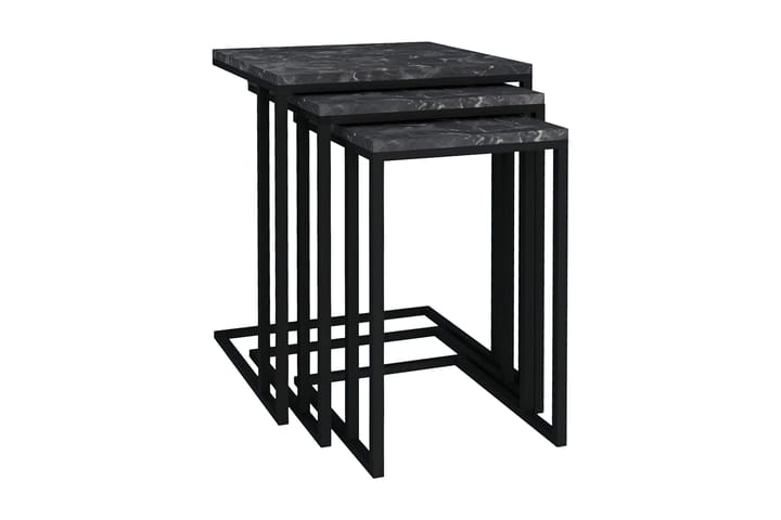 Sarjapöytä Jeylin 3-pak 40 cm - Musta - Sohvapöytä - Sarjapöytä