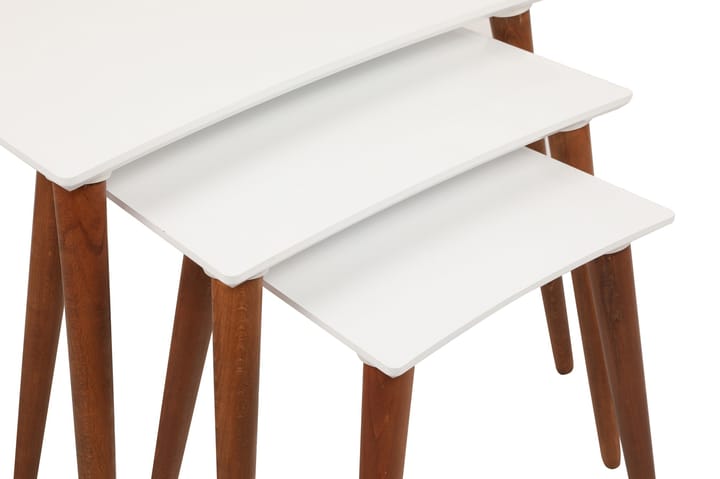 Sarjapöytä Kaunisbara - Valkoinen - Sarjapöytä - Sohvapöytä