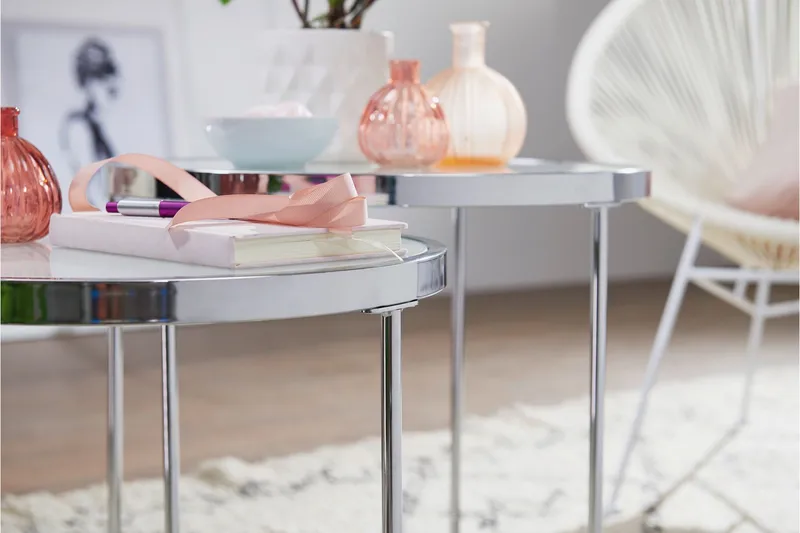 Sarjapöytä Killman 50 cm - Valkoinen - Huonekalut - Pöytä & ruokailuryhmä - Sohvapöytä