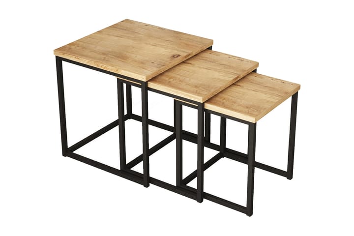 Sarjapöytä Lannia 40 cm 3-pak - Luonnonväri - Sarjapöytä - Sohvapöytä