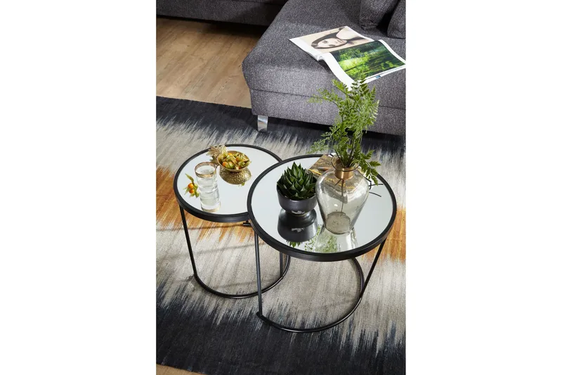 Sarjapöytä Rauchelle 50 cm - Musta - Huonekalut - Pöytä & ruokailuryhmä - Sohvapöytä